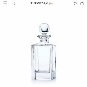 Tiffany &co lead crystal classic square decanter